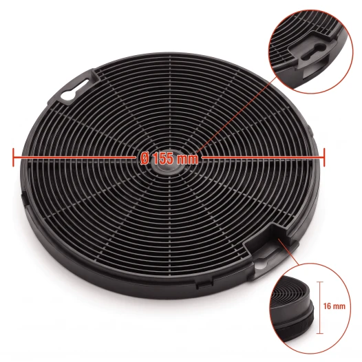 AEG Koolstoffilter MCFE09 / 9029800548 / EFF75 (2-pack)