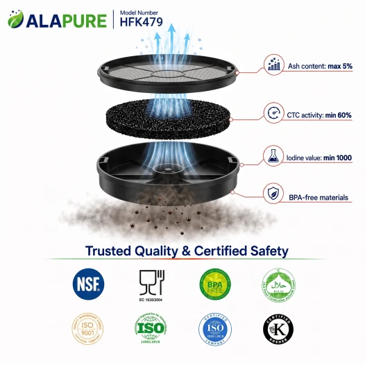 Alapure Koolstoffilter geschikt voor Electrolux MCFE12 / 9029800571 (2 St.)