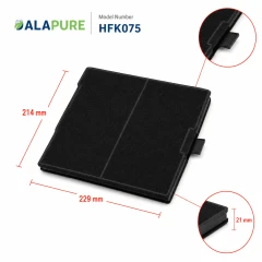 Alapure Koolstoffilter geschikt voor Siemens 00744075 / 744075 / LZ52251