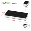 Alapure HFK229 Koolstoffilter geschikt voor 00434229 / 434229 / DHZ4506 / KF280001 / LZ45501