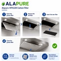 Alapure HFK229 Koolstoffilter geschikt voor 00434229 / 434229 / DHZ4506 / KF280001 / LZ45501