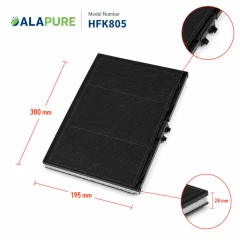 Alapure HFK805 Koolstoffilter geschikt voor 11008080 / 11025805 / DSZ4551 / Z54TC01X0 / LZ45510