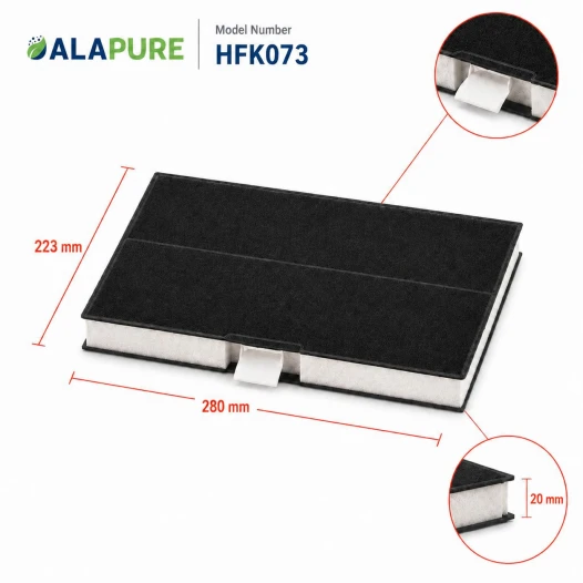Filtr węglowy Alapure pasujący do modeli Siemens 00744073 / 744073 / LZ52451