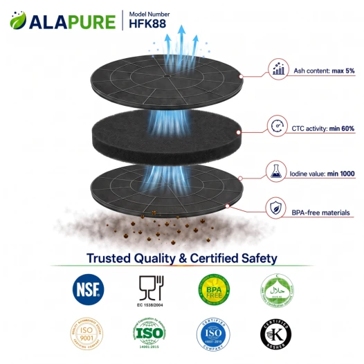 Filtr węglowy Alapure pasujący do modelu Eico 5709