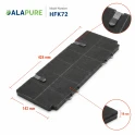 Filtr węglowy Alapure odpowiedni dla AEG MCFB71 / 9029802817