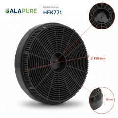 Filtr węglowy Alapure pasujący do filtra węglowego Klarstein UltraClean 10033473