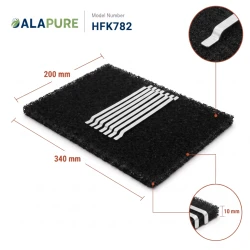Filtr węglowy Alapure pasujący do modelu Brandt 74X7954 (3 szt.)