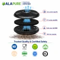 Alapure Koolstoffilter geschikt voor Silverline AF 110 / AF110 (2St.)