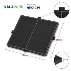 Alapure HFK4059 – kompatybilny z filtrem węglowym Miele DKF12-1 / DUMF12