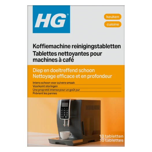 Uniwersalne tabletki czyszczące HG do ekspresów do kawy