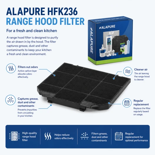 Alapure Koolstoffilter geschikt voor Zanker MCFE04 / 9029800480 / EFF72