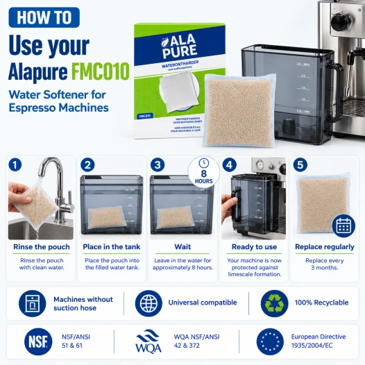 Alapure Softballs FMC010 Pasuje do Delonghi DLSC551