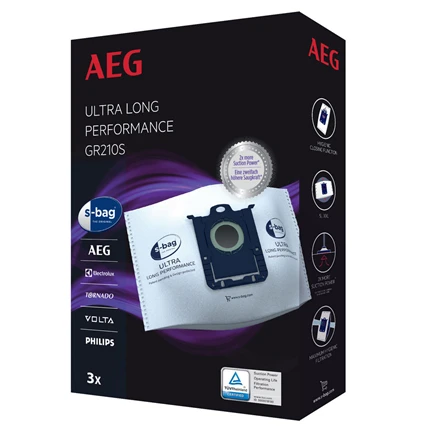 Worki do odkurzacza AEG GR210s / 9001684779 s-bag Ultra Long Performance 3 szt.