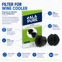 Miele Wijnklimaatkast Filter 9447050 van Alapure ALA-WK02 (2 St.)