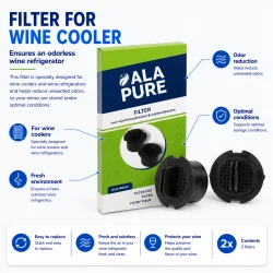 Alapure ALA-WK02 Compatibel met Miele Wijnklimaatkast Filter 9447050 (2 St.)