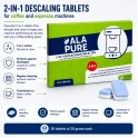 Alapure Universele 2-in-1 Ontkalkingstabletten 20 gram ALA-CMC402 (30st.)